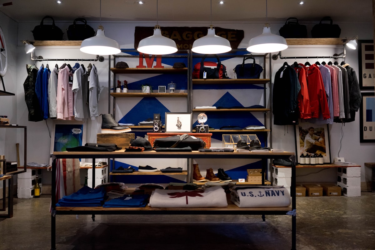 A well-arranged retail store